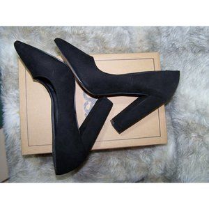 ASOS Phantom Shoes High Heels Black UK 4.5 Suede NIB